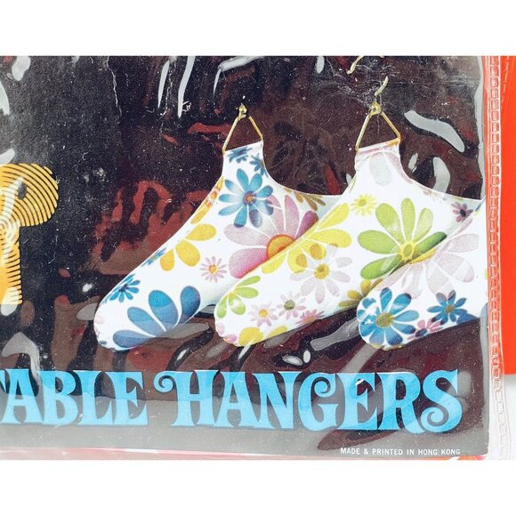 Vintage 1970s groovy inflatable hangers, NOS, original packaging, pair - Picture 3 of 8